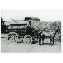 Beales North Ward bus, Bundock Street, Townsville, early 20th century