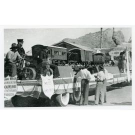 Railway float in the Victory Parade, Townsville, 10 June 1946
