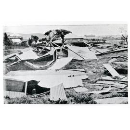 Remains of St. John's Church after Cyclone Leonta, Townsville, 1903
