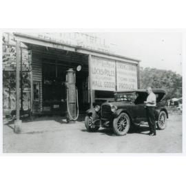 Belgian Gardens Post Office under construction beside Cottrell's general store, Bundock Street, Belgian Gardens, 1944