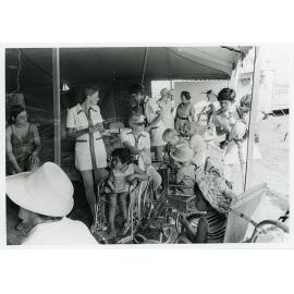 Disabled children at the Lions Merry Muster, Townsville, 1 November 1973