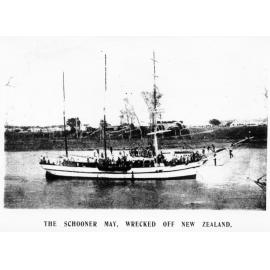 South Sea Islanders on the deck of the recruiting schooner May, which was later wrecked off New Zealand