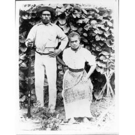 An Australian South Sea Islander couple, Pioneer Mill, Brandon, ca.1880