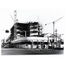Construction of the new Lowths Hotel, corner of Flinders and Stanley Streets, Townsville City, Townsville, 23 August 1967