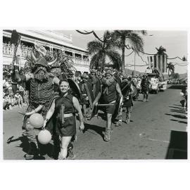 Pacific Festival parade, Flinders Street, Townsville, 1979