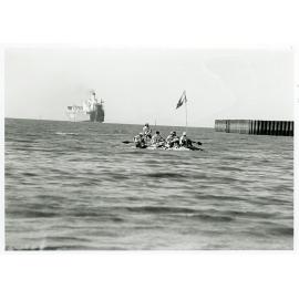 Pacific Festival raft race, the Strand, Townsville, 1979