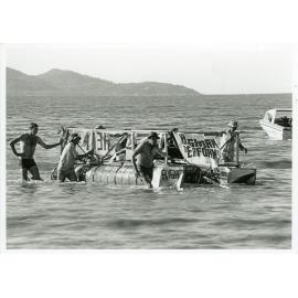 Raft race on the Strand during the Pacific Festival 1979