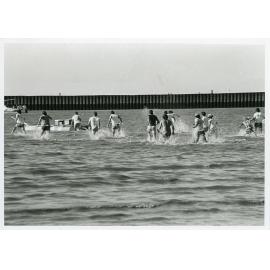 Raft race on the Strand during the Pacific Festival 1979