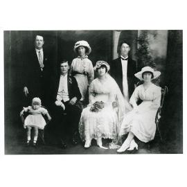Wedding portrait: family of Mabel Shrock, Townsville