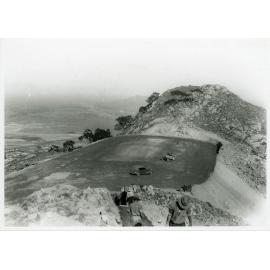 Workers near the parking area on Castle Hill, Townsville, 1937