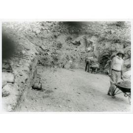 Construction of Hynes Highway on Castle Hill, Townsville, 1936