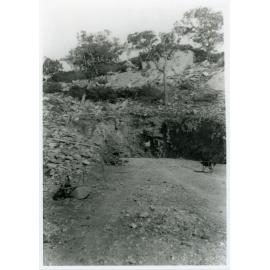 Construction of Hynes Highway on Castle Hill, Townsville, 1936