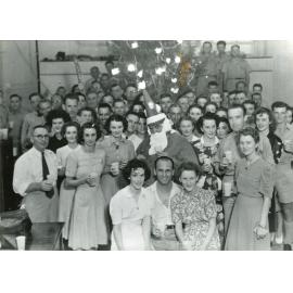 Christmas party at the U.S. Base Section Engineers Office, Flinders Street East, Townsville, 1942