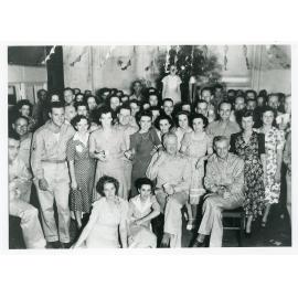 Christmas party at the U.S. Base Section Engineers Office, Flinders Street East, Townsville, 1942