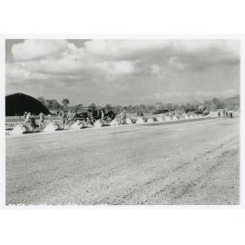 Construction of an igloo at the United States 4th Air Depot, Mount Louisa, Townsville, 1942