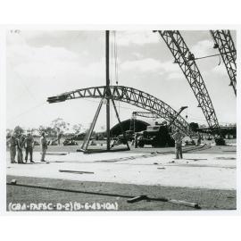 Construction of an igloo at the United States 4th Air Depot, Mount Louisa, Townsville, 1942