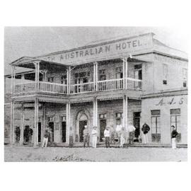 The North Australian Hotel and the A.J.S. Bank, the Strand, Townsville