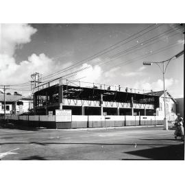 The new People's Palace during construction, corner of Sturt and Blackwood Streets, Townsville, 18 March 1966
