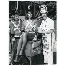 Dave Allenby and the Bessell Bunnies at a promotional Australiana lunch at the Bessell Lodge