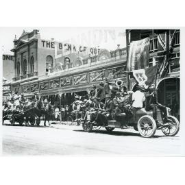 Armistice Day parade, Flinders Street, Townsville City, Townsville, 11 November 1918