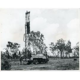 Drilling for water near the nickel project being established near Townsville, circa 1972