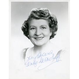 Signed portrait of Gladys Moncrieff, O.B.E
