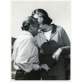Mrs Margaret Whitlam and Labor Senator Jim Keeffe