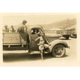 Military truck and servicemen, Townsville 1942