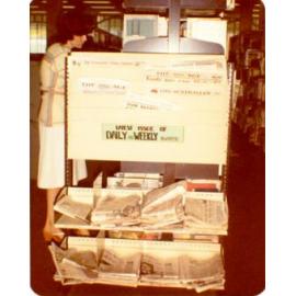 [City Library newspaper stand, Townsville, 1981] 