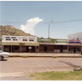 Shops at the junction of Ingham Road and Flinders Street, West End, Townsville. 