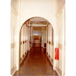 Corridor leading to the adult library, City Building, Townsville, 1978. 