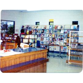 [Aitkenvale library magazine display stand, Townsville, 1981] 
