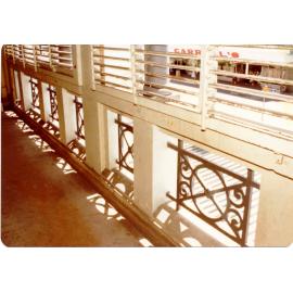 Detail of balcony, City Building, Townsville, 1978. 