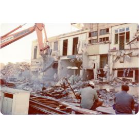 [Demolition work, Town Hall and City Buildings, Townsville, 1978.] 