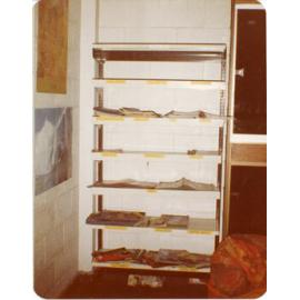 Magazine stand at the Aitkenvale Public Library, Townsville, 1981