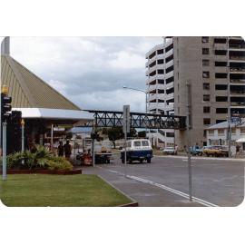 The walkway between the Hotel Townsville and the Ogden Street carpark, Townsville, between 1977 and 1980