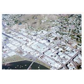 Aerial view of the Townsville city area