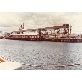 The bulk mineral loader at berths six and seven at the Townsville Port