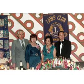 Mr. and Mrs. Philip Leong with Mayor and Mrs. Perc Tucker, Townsville, 1970s