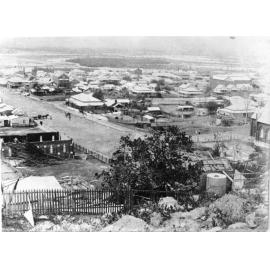 Stokes Street, Townsville, from the hill after Cyclone Sigma, January 1896 