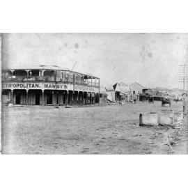 Mawby's Metropolitan Hotel after Cyclone Sigma, Townsville, January 1896 