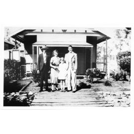 Jack and Edith Parker, with Mona and Vincent at Purono rail siding. 