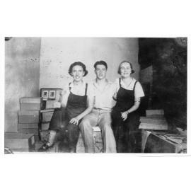 Vincent Parker with fellow Kodak store employees. 