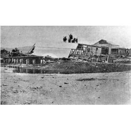 The Oddfellows Hall, Ross Island, Townsville, after Cyclone Sigma, January 1896 