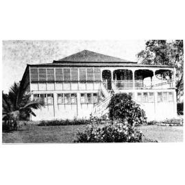 Staff house with new dormitory underneath, All Souls School, Charters Towers, 1927
