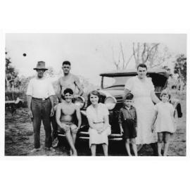 Vincent Parker with family and friends. 