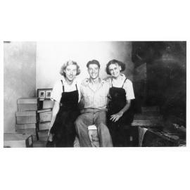 Vincent Parker with fellow Kodak store employees. 