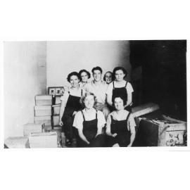 Vincent Parker with fellow Kodak store employees. 