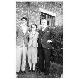 Vincent Parker with family in England. 
