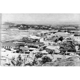 [Damage to buildings on the Strand, Townsville, after Cyclone Sigma, January 1896] 